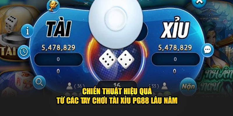 Chiến thuật hiệu quả từ các tay chơi tài xỉu PG88 lâu năm